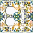 thumbnail image 4 of Metal Light Switch Plate Cover Elegant Orange Kiwi Lemon Tile Pattern TIL007, 4 of 13
