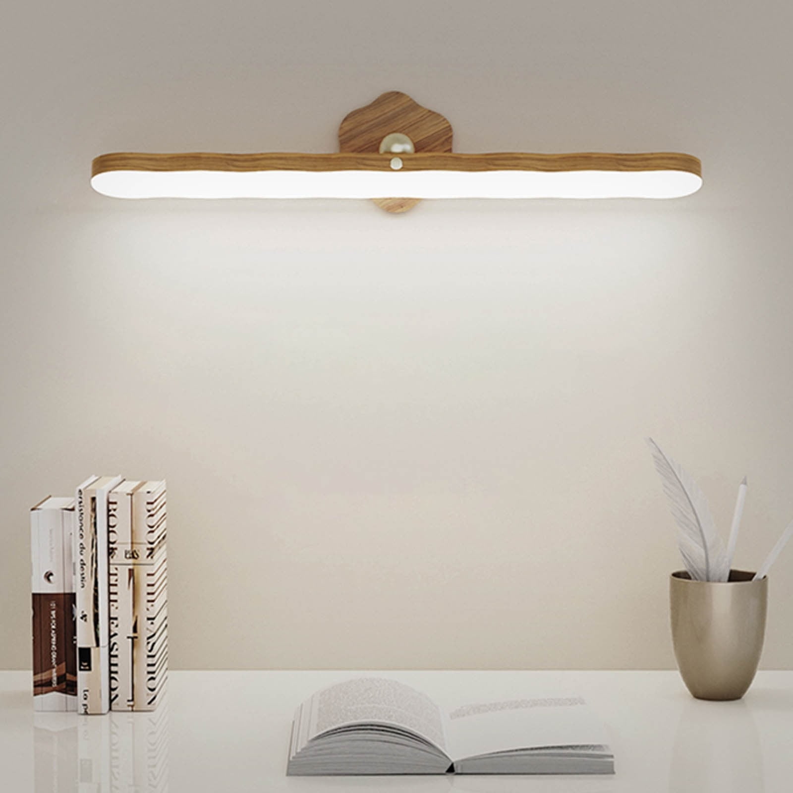 Wall Reading Light Stick on Bunk Bed Lamp Dimmable Touch Lights Magnetic Mounted Under Cabinet Lighting Rechargeable Battery Operated Wireless LED Closet Kitchen Portable Bar for Vanity Makeup Mirror