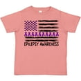thumbnail image 3 of Inktastic Epilepsy Awareness Purple Ribbons and Flag Boys or Girls Toddler T-Shirt, 3 of 5