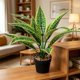thumbnail image 4 of Plantas artificiales en maceta | Vegetación artificial para la decoración del hogar | Follaje realista de PVC para sala de estar, oficina y dormitorio, 4 of 6