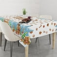 thumbnail image 5 of Christmas Tablecloth 60x84 for Rectangle Tables - Waterproof Holiday Decoration Table Cloth - Washable Wipable Fabric Table Cover for Kitchen, Indoor and Outdoor, 5 of 6