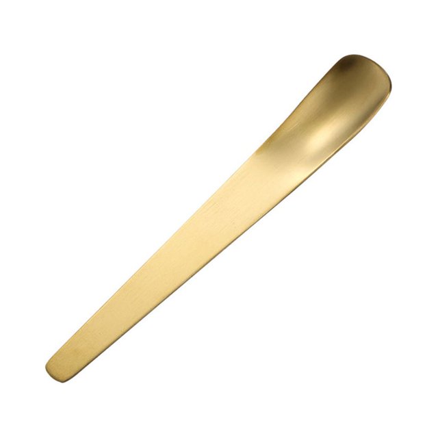 Monstrate Cuchara de postre de fondo plano para agitar el té, cuchara para helado, cubiertos de cocina de acero inoxidable para viajes, Cocina y Comedor