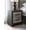 Black, Gray, variant on Signature Design by Ashley Ryderton Two Drawer Nightstand, Black and Gray Two-Tone Wood Look Bedside Table