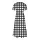 thumbnail image 3 of Vestido de Manga Corta para Mujeres Vestido de Verano de Cuello Redondo Impreso, Poliéster de Tamaño Verdadero Diario Y Vestido de Fiesta, 3 of 4