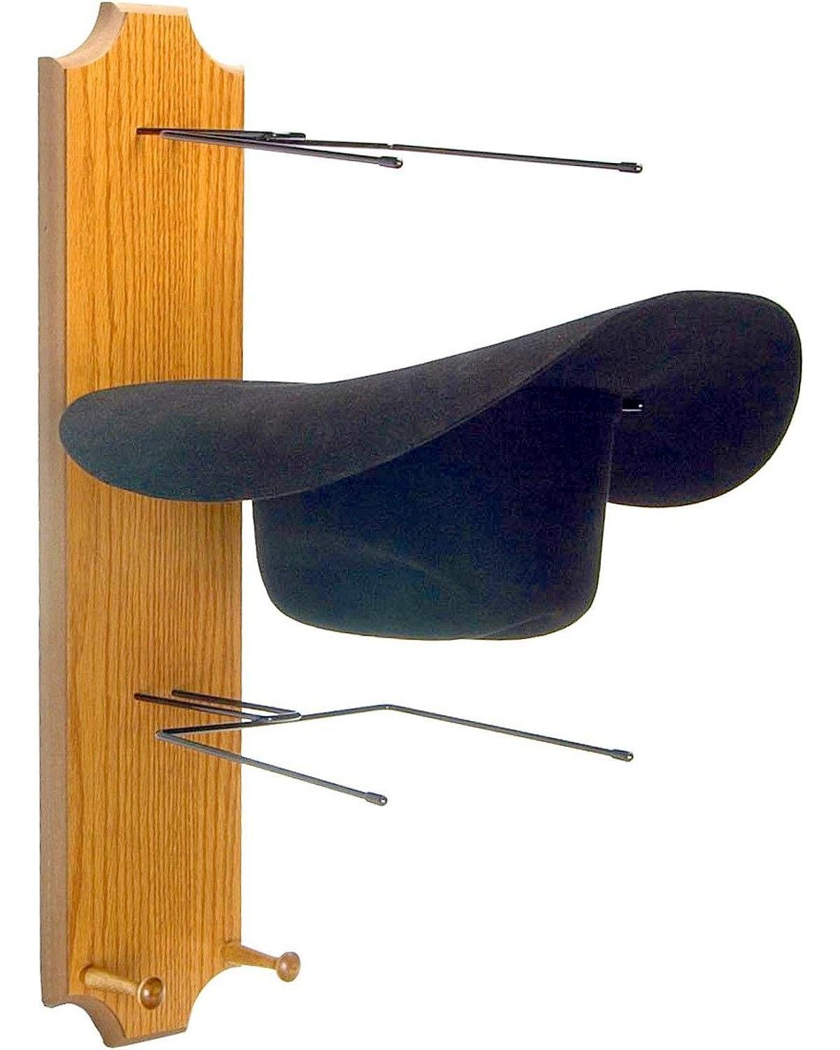 western hat racks on Running D Unisex Wooden Triple Hat Rack Assorted One Size Protect Your Hats On A Stylish Hat Rack By Westernwear From Usa Walmart Com Walmart Com