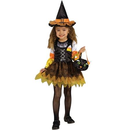 Candy Corn Witch Toddler Costume - Walmart.com