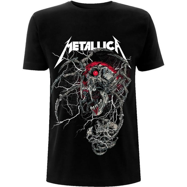 Metallica - Camiseta Spider Dead para Adultos Unisex (Negro)