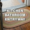 thumbnail image 4 of Homespice 27x45 Multi Color Rect. Braided Rug. Azalea Red and Brown Jute Rug. Uses- Entryway Rugs, Kitchen Rugs, Bathroom Rugs. Reversible, Rustic, Country, Primitive, Farmhouse Decor Rug, 4 of 9