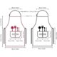 thumbnail image 2 of Waterproof Kitchen Apron Unisex Adjustable Apron Waterproof Chef Apron with 2 Pockets for Family Kit, 2 of 5