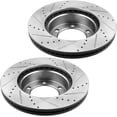 thumbnail image 4 of MotorbyMotor Rear Brake Rotors 325mm Drilled & Slotted Design Brake Rotor & Brake Pad kit Including CLEANER DOT4 FLUID Fits for GMC Sierra 1500 Yukon XL, Chevy Silverado 1500 Tahoe Astro Safari, 4 of 4