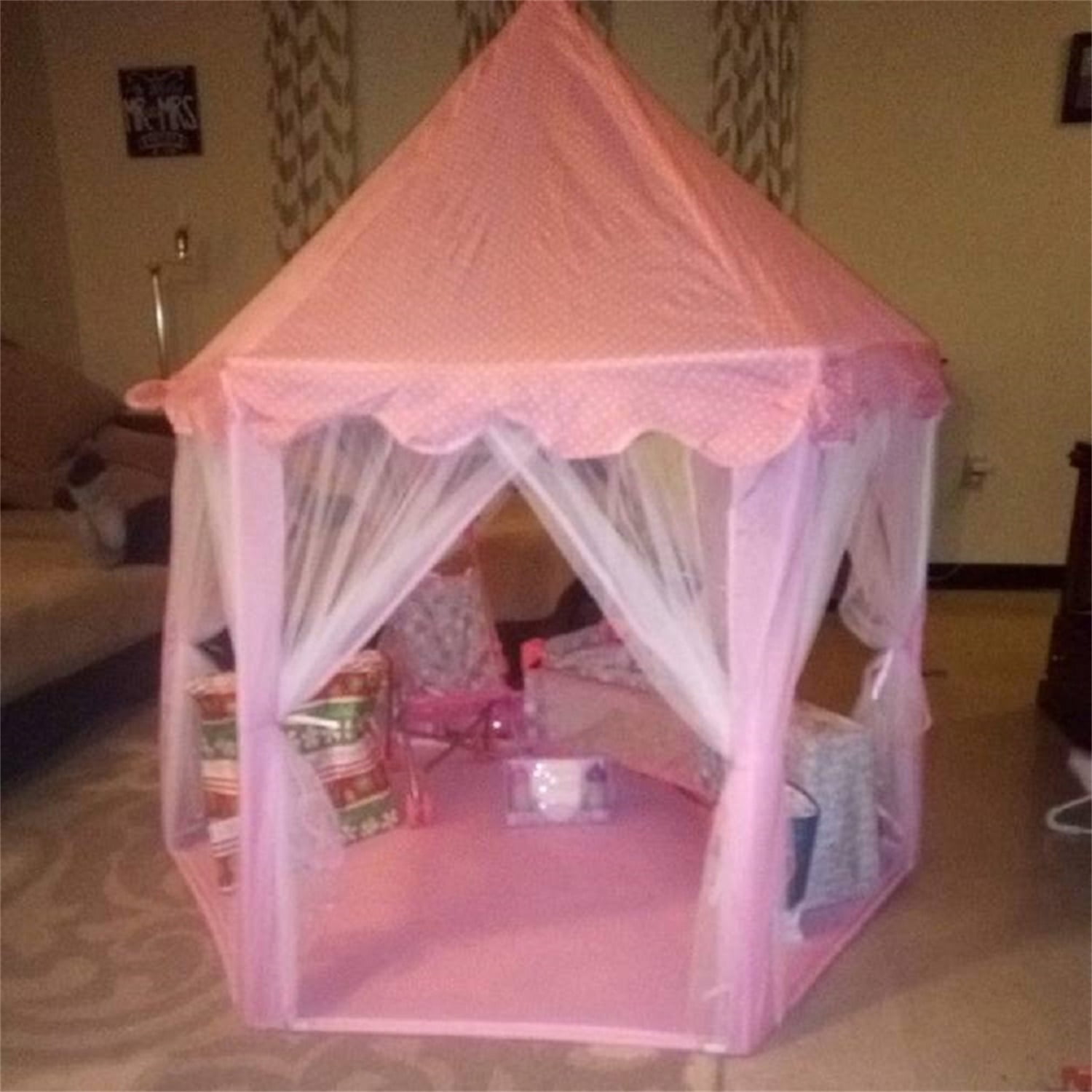 Kadyn Pink Play Tent for Kids, Kids Play Tent with Color LED Lights and Carry Bag, Toddler Tent Kadyn Pink Play Tent for Kids, Kids Play Tent with Color LED Lights and Carry Bag, Toddler Tent