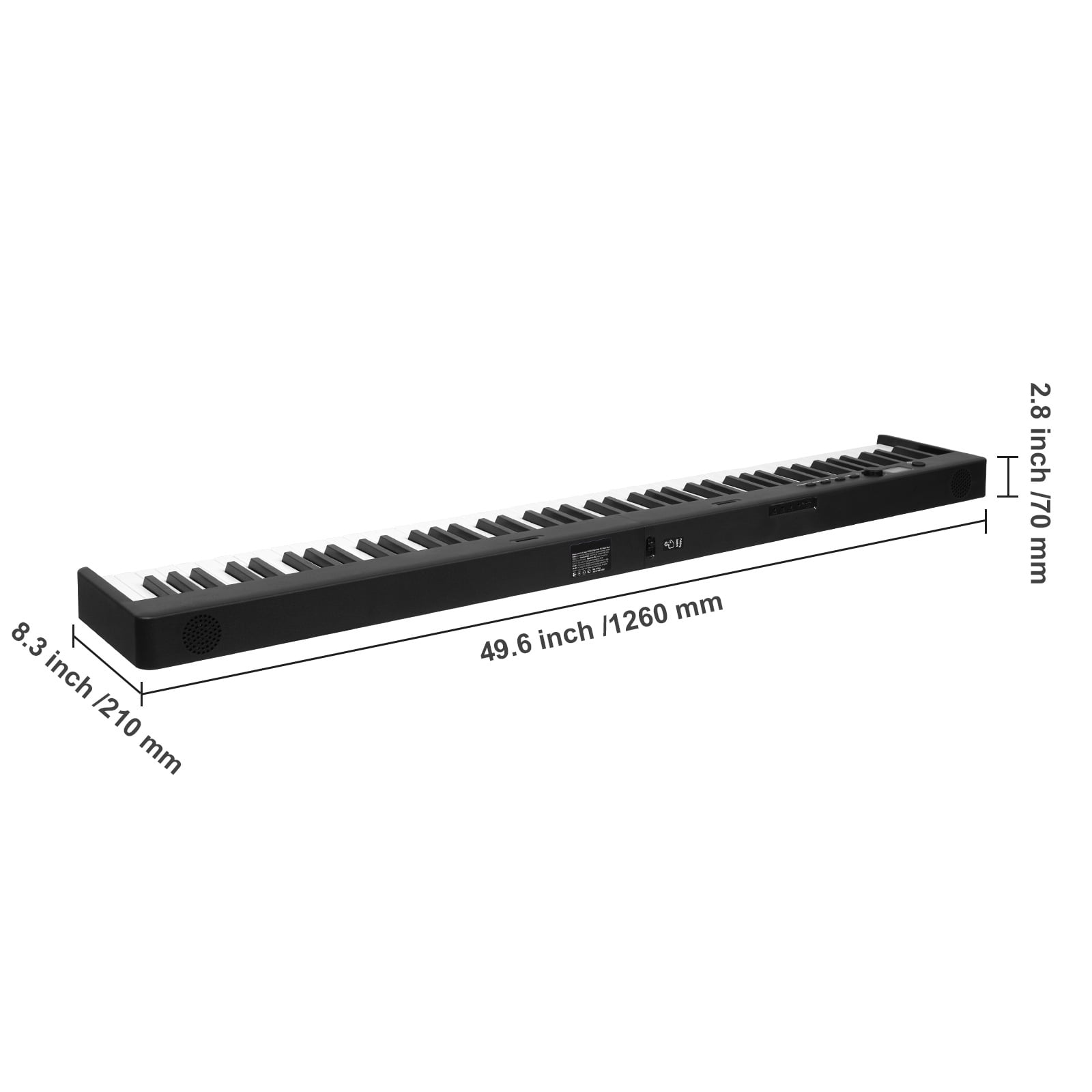 KFFKFF 88 Key Folding Piano Keyboard, Bluetooth & MIDI, Compact Electronic Digital Foldable Piano with Sustain Pedal Bag Touch Responsive Keys Headphones, Rechargeable for Novices Teens Adults