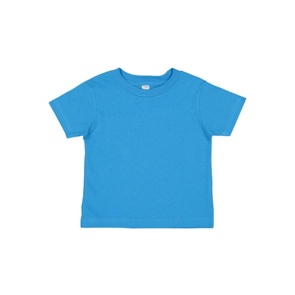 Rabbit Skins Infant 100% Cotton Jersey Short Sleeve Tee, Cobalt, 18 Months