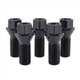 thumbnail image 2 of 5Pcs M14 x 1.25 Black Wheel Locking Lug Bolt Nut Steel 36136781151 for - X3 X5 E70 E71 F20 F25 X5 X6, 2 of 5