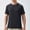 Black, variant on Goodtrade8 Summer T-Shirts for Men Short Sleeve Pullover Dry Fit Trendy Breathable Stylish Crew Neck Mens Shirts Solid Color