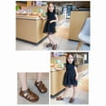 thumbnail image 3 of nsendm Female Sandal Big Kid Girls Heels Size 1 Fashion Baotou Children's Roman Sandals Korean Edition Soft Sole with foreign Kids Jelly Sandals Brown 4, 3 of 6