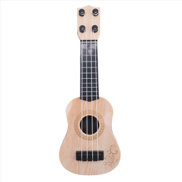 Beige, Ukelele Clásico para Niños, Juguete de Guitarra, Educación Temprana, Guitarra Pequeña, Suministros para Fiestas Ajustables