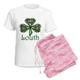 thumbnail image 6 of CafePress - Louth Shamrock Women's Light Pajamas - Women's Short Sleeve Print T-Shirt and Pants Light Cotton Pajama Set, 6 of 7