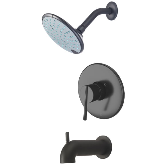 Olympia Faucets T-2384-7S I2v Tub And Shower Trim Package - Black