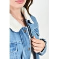 thumbnail image 4 of Chamarra denim con borrega Roman Fashion /Juvenil, 75313 (Azul claro) azul EG, 4 of 5
