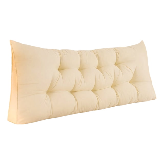 BKER Triangular Headboard Pillow Bolster Cushion For Bed Backrest Support Comfortable Polyester Decorative Bedroom 180x50cm