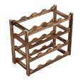 thumbnail image 1 of Wine Bottle Storage Shelf,  Stability Countertop Wine Rack, Wooden Wine Rack Wine Shelf, Display Organizer Decor for Countertop Home, 1 of 8
