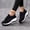 black, variant on CushHide Womens Walking Shoes Slip On Lightweight Breathable Running Sneakers for Women Comfortable Casual Athletic Shoes with Knit Upper
