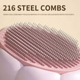 thumbnail image 4 of TOPRenddon Pets Grooming Comb Brush for Small Dogs Puppies,Pet Hair Cleaning Brush, Skin Friendly Massage Handle, One Click Cleaning Pet Hair Loss, 4 of 6