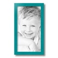 thumbnail image 2 of ArtToFrames 8" x 15" Aqua Picture Frame, 8x15 inch Green Wood Poster Frame (WOM-4428), 2 of 8