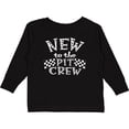 thumbnail image 3 of Inktastic New to the Pit Crew Racing Flags Boys or Girls Long Sleeve Toddler T-Shirt, 3 of 5