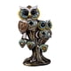 thumbnail image 3 of Figura de búho, adorno de resina, colección de animales, artesanía, esculturas de búho para la entrada Blanco, 3 of 9