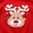 thumbnail image 6 of GBSYEWXS Christmas Child Sweaters For Little Girls Size 3-4 T Crew Neck Long Sleeve Pullover Winter Fashion Red Sweaters, 6 of 9