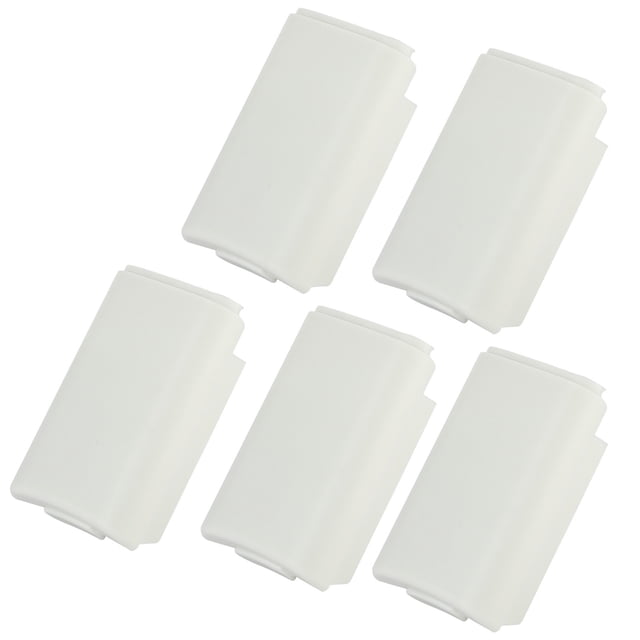 Kit de 5 piezas de carcasa de batería de repuesto universal para controlador XBOX 360 (blanco)