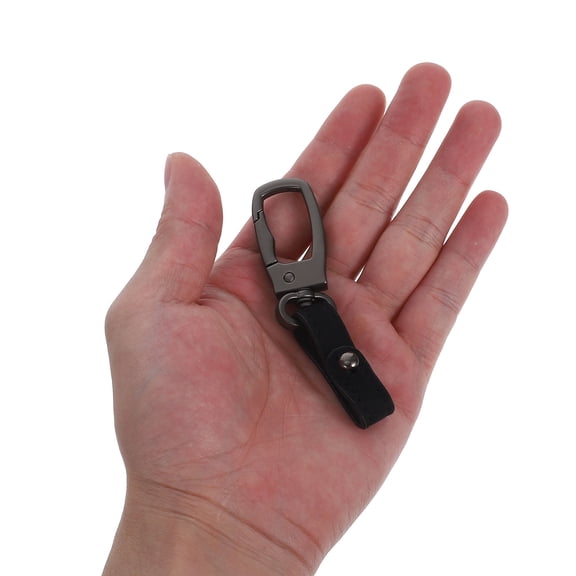 LOLIPPYY Versatile Black Metal Key Holder Belt Clip Fits Waistbelts Backpacks for Key Security