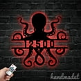 thumbnail image 5 of Handmadetneonsign Octopus Address House Number, Octopus Home Address Metal, Octopus Metal Wall Sign 63790, 5 of 5