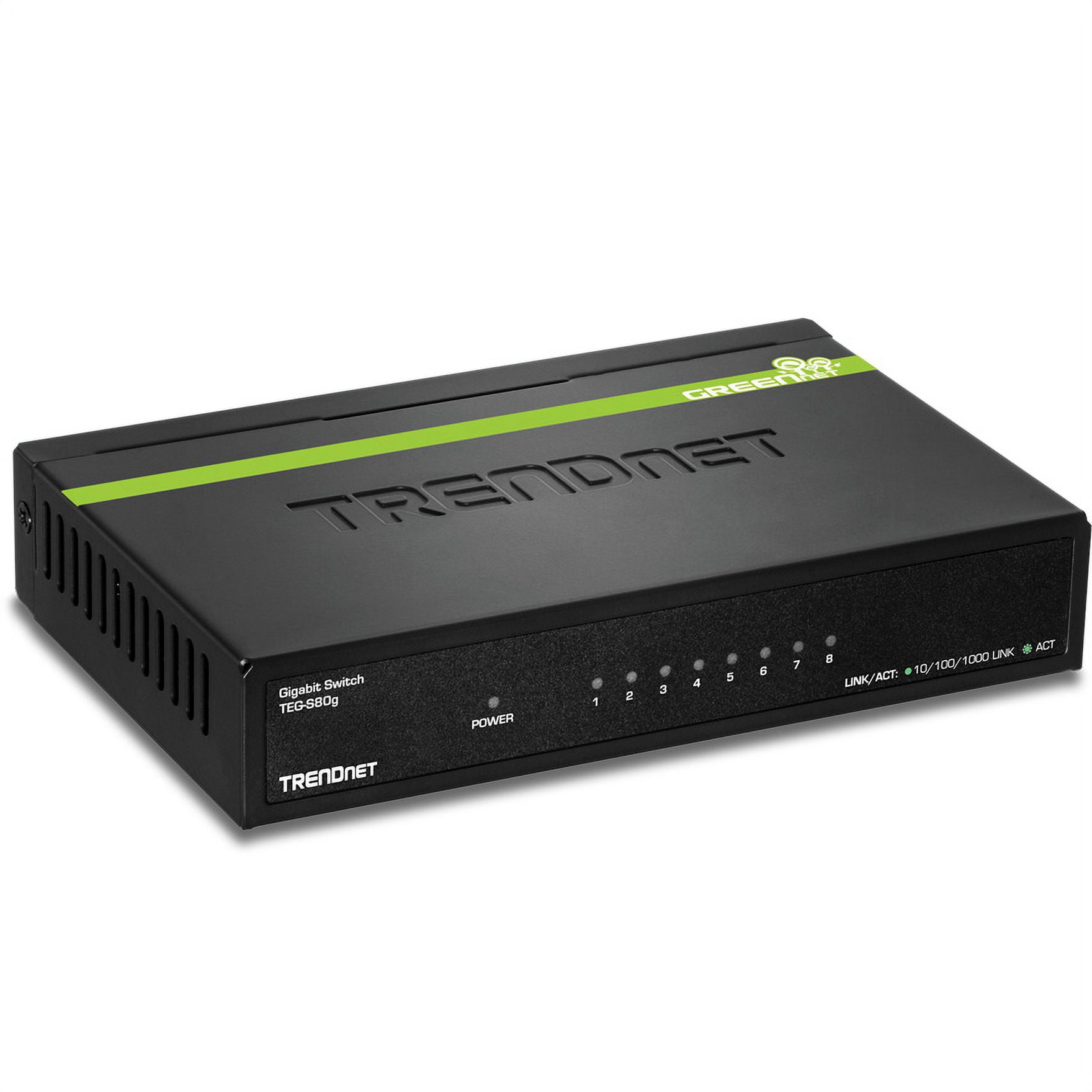TRENDnet 8-Port Gigabit GREENnet Switch - 8 x 10/100/1000Base-T