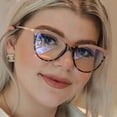 thumbnail image 3 of Gafas de sol retro con forma de ojo de gato, montura de metal, nuevas, con espejo plano, fotocromáticas, antiluz azul, para fotografía callejera, para mujer, con ojos de moda, 3 of 5