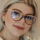 thumbnail image 3 of Gafas de sol retro con forma de ojo de gato, montura de metal, nuevas, con espejo plano, fotocromáticas, antiluz azul, para fotografía callejera, para mujer, con ojos de moda, 3 of 5