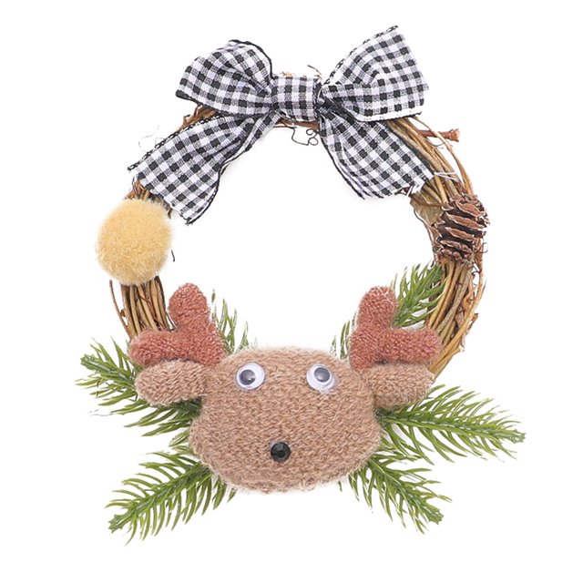Toystoory Cinta de Navidad Guirnalda de autoensamblaje Adornos prácticos para árboles de Navidad Tiras de oropel de caña ligera Suministros para fiestas Kits de decoración para fiestas Alce Toystoory HA070763-03