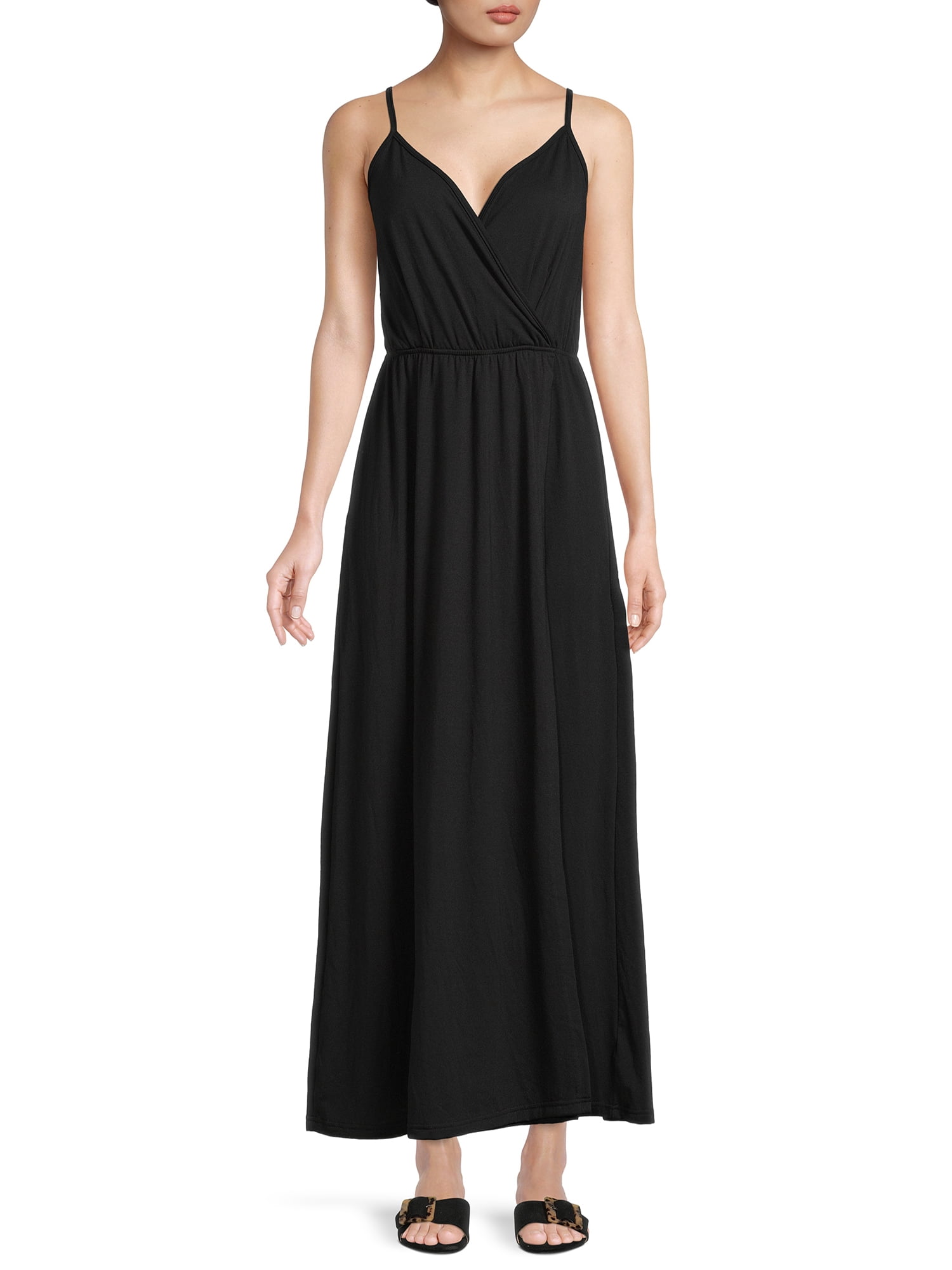 Nine.Eight Women Shirred Waist Wrap Maxi Dress