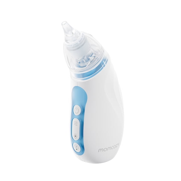 Momcozy Electric Baby Nasal Aspirator BN02 with Gentle Suction and Soothing Features, Light Blue