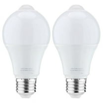 2X 12W Motion Sensor Light Bulb,Outdoor/Indoor Movement Activated Security LED Bulb,1000LM,E26/B22,3500K Warm White