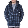 thumbnail image 5 of Visive Flannel Jackets For Men Big And Tall Zip Up Hoodie upto size 5XL, 5 of 9