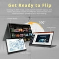 thumbnail image 3 of Lenovo Yoga 7i Touchscreen Laptop, 2-in-1 360° 16" WUXGA Laptop, Intel Core-i5 1335U, 8GB RAM, 1TB PCIe SSD, Backlit Keyboard, Fingerprint Reader, Win 11, with 32GB Snowbell USB Card, 3 of 8
