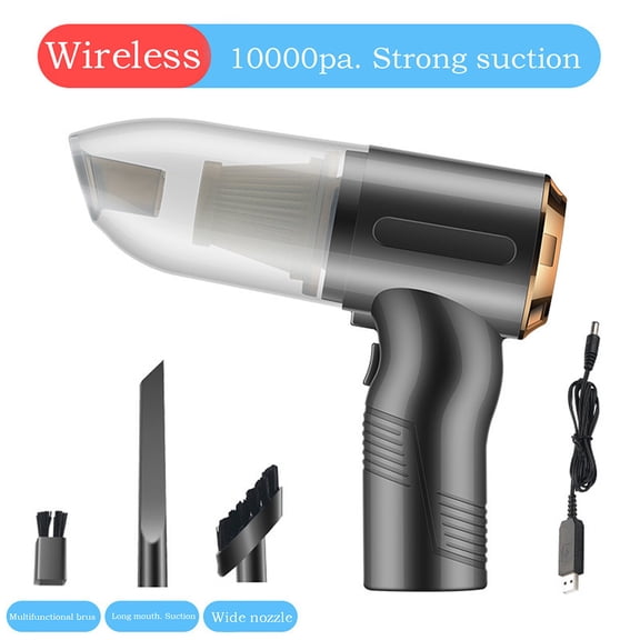 Hjcommed Mini Vacuum Cleaner, Small Cordless Handheld Vacuums,USB Charging Lithium Lon Busters For Keyboard,Computer,Hairs,Car Interior & Other Crevices Cleaning Gold
