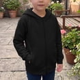 thumbnail image 5 of Mitankcoo Kids Full Zip Hoodie Jacket Raglan Long Sleeve Lightweight Sweatshirt with Pockets Fall Winter Casual Coat, 5 of 8