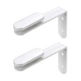 thumbnail image 1 of 2 clips separadores de escritorio, soportes para separadores de , resistentes, para espacios de trabajo en escritorios de oficina, abrazaderas Blanco, 1 of 7