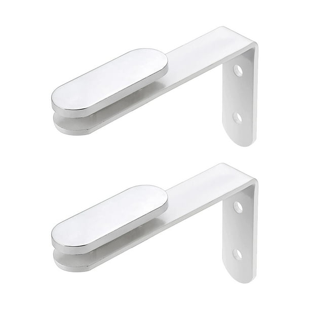 2 clips divisores de escritorio, soporte estructural, abrazaderas fijas resistentes para particiones. Blanco