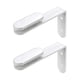 thumbnail image 1 of 2 clips divisores de escritorio, soporte estructural, abrazaderas fijas resistentes para particiones. Blanco, 1 of 7
