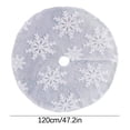 thumbnail image 3 of Dvkptbk Christmas Tree Skirt Christmas Tree Skirt Knitting Tree Skirt Apron Surface Knitting Snowflake Christmas Tree Skirt Snowflake Tree Skirt Christmas Decoration on Clearance, 3 of 6
